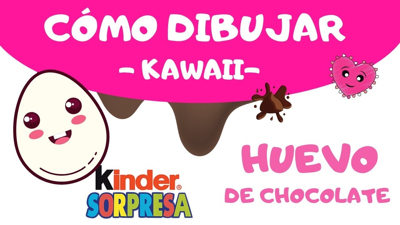 Cómo dibujar un HUEVO KINDER KAWAII