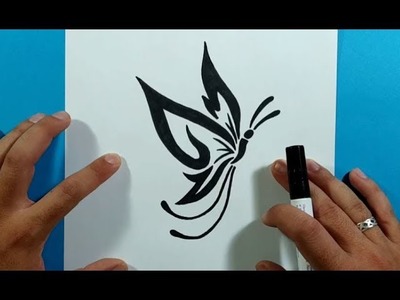 Como dibujar una mariposa paso a paso 19 | How to draw a butterfly 19