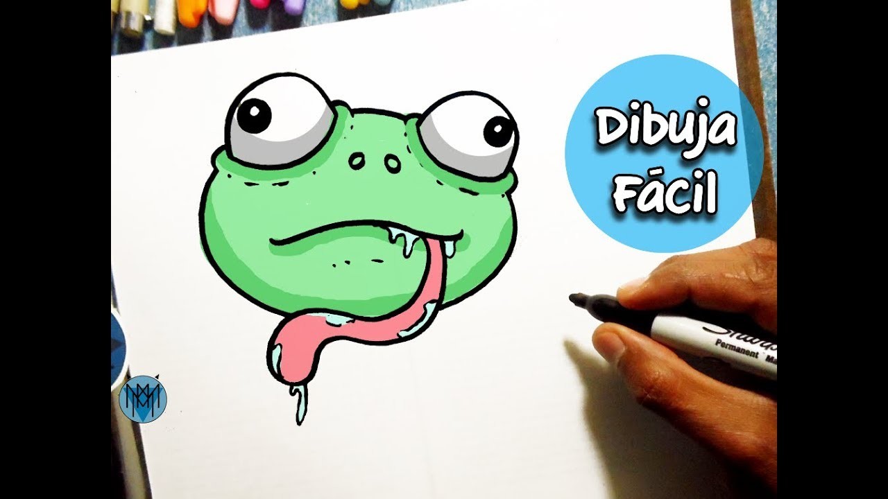 Cómo Dibujar Una Rana Kawaii Fácil Dibustrador Art 3833