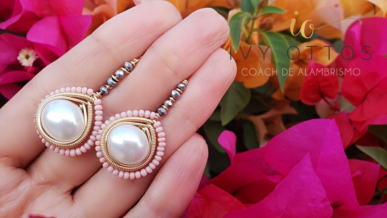 DIY aretes de perlas - Ivy Ottos Bisuteria
