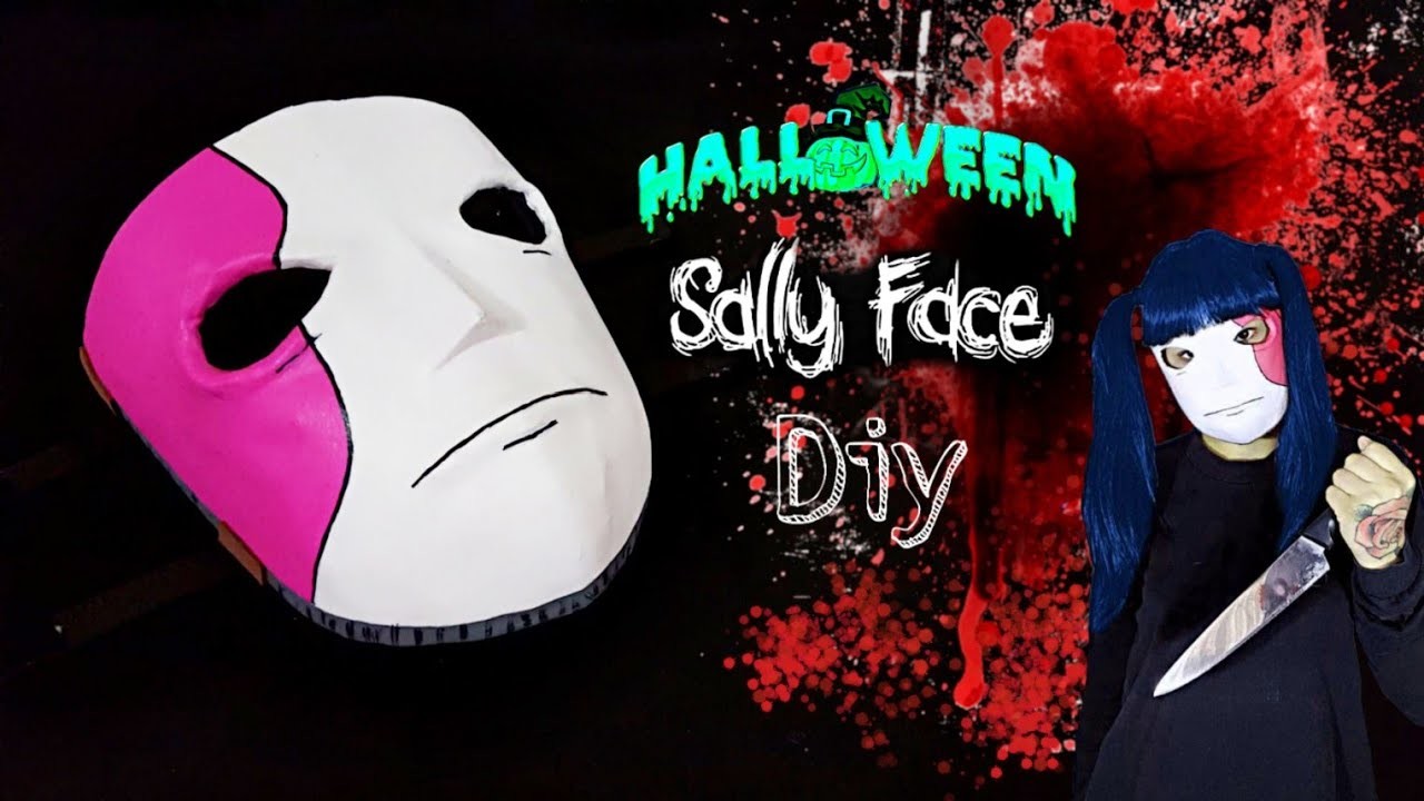 DIY- Cómo Hacer la Máscara de SALLY FACE || Máscara para Halloween