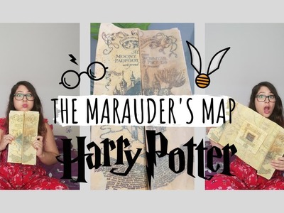 DIY MARAUDER'S MAP | MAPA MERODEADOR | *HARRY POTTER* | MitsuMiau