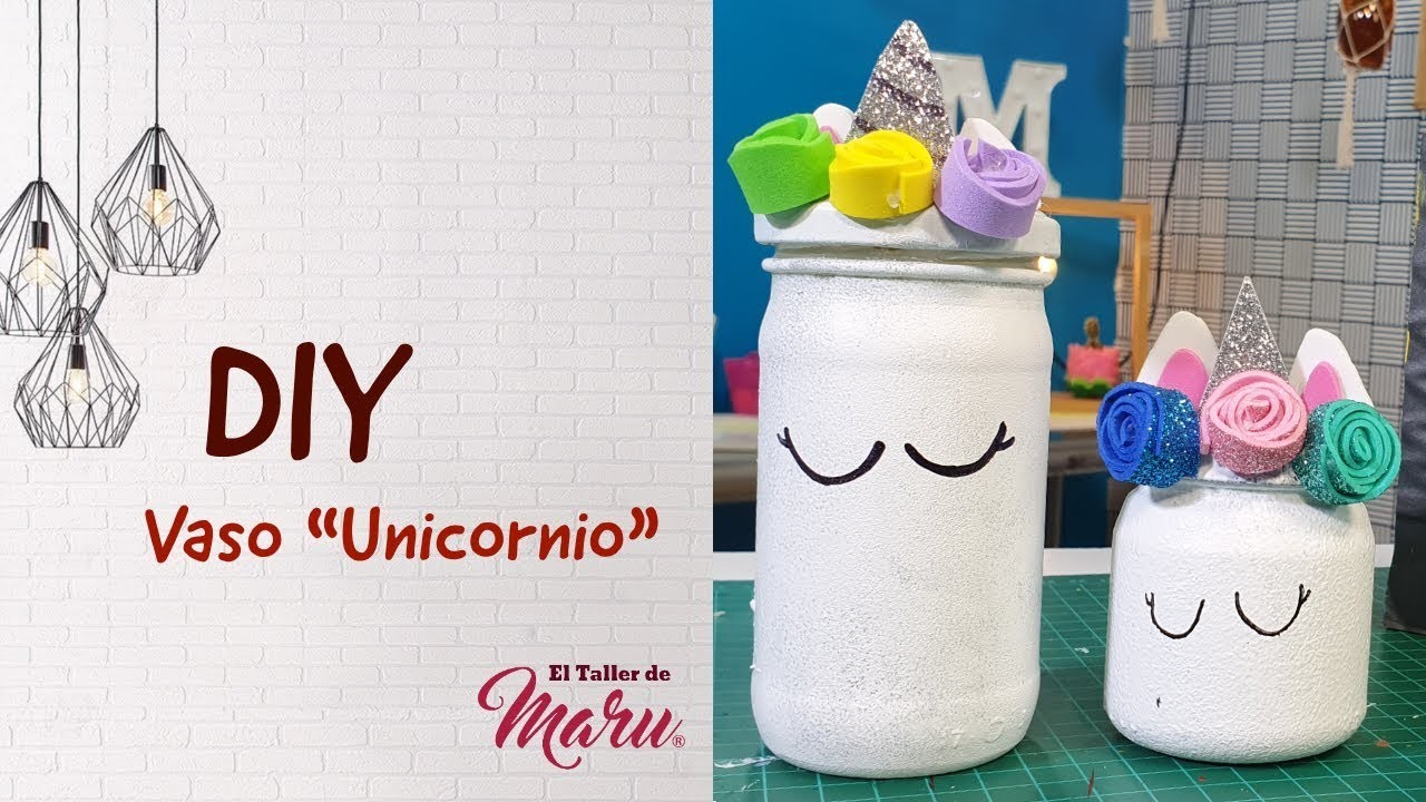 DIY Vasito Unicornio