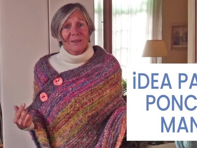 ???? Ideas y Consejos para Tejer poncho manta con varias lanas | Lucila