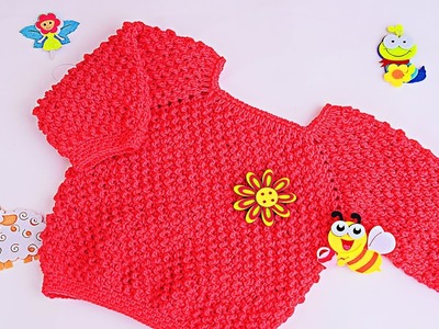 Jersey de niñ@ a crochet muy facil y rápido #crochet #ganchillo #majovelcrochet