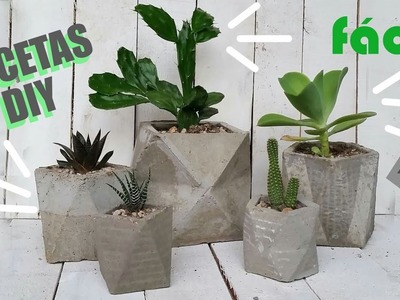 Macetas de cemento DIY | Decoración con plantas