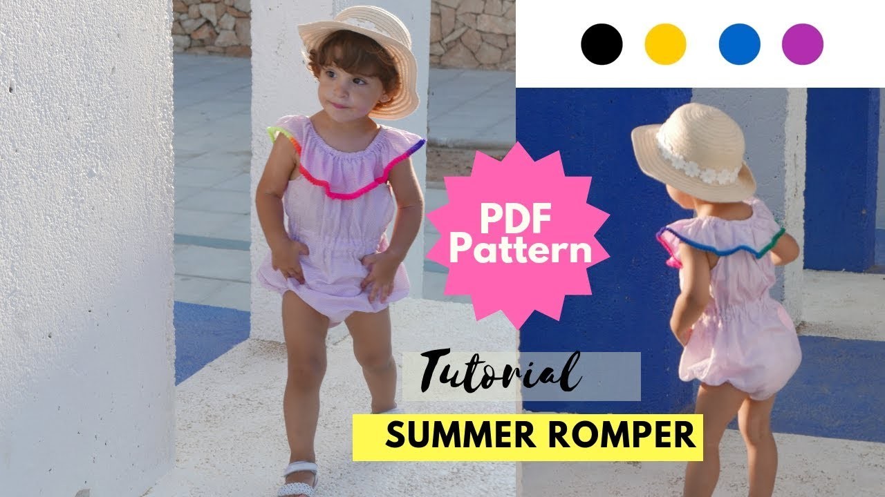 Ranita de bebé SUMMER opción 2 || DIY || Patrón de costura || Colours for baby