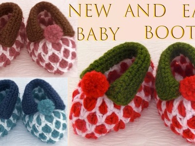 Zapatos tejidos a Crochet para bebes niñas y niños tejido en punto fácil tallermanualperu