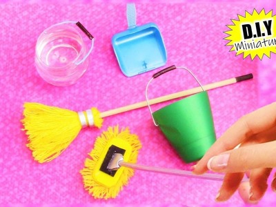4 IDEAS fáciles para hacer artículos de limpieza REALISTAS en miniatura reciclando basura!!