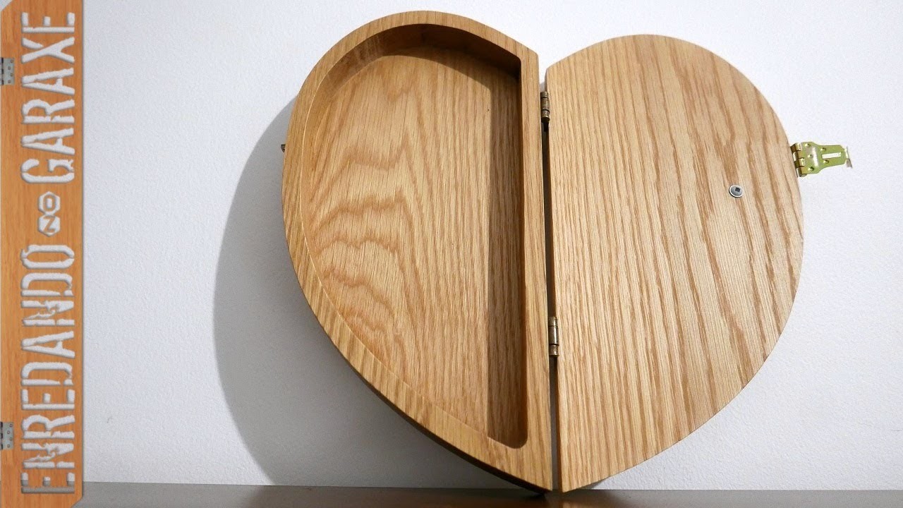 Caja de madera con forma de corazón | San Valentin ????