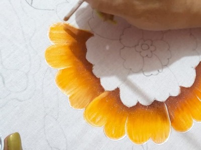 Como pintar tetera flor cempasuchil #1 titaly.