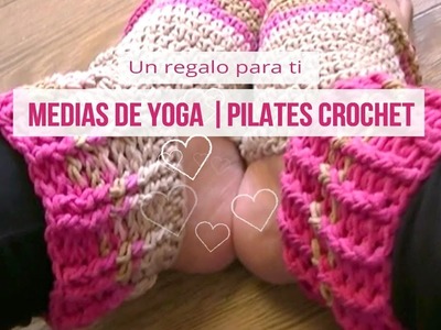 Como tejer una medias de pilates, yoga en crochet | ganchillo facil