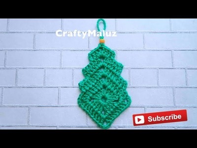 CROCHET TUTORIAL :  Árbol de Navidad Tejido Muy Fácil |  Árbol de Navidad a Crochet Adorno Navideño