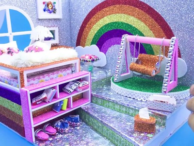 DIY HABITACIÓN en MINIATURA de UNICORNIO ???? para CASA DE MUÑECAS