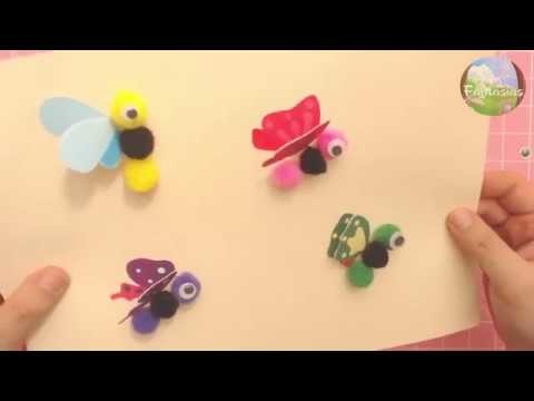 MANUALIDAD INFANTIL: Mariposas en 3D para aulas