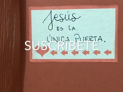 Manualidad Jesús es la puerta.Escuela Dominical.Imprimible gratis