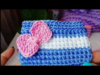 Moñitos a Crochet para Monederos!