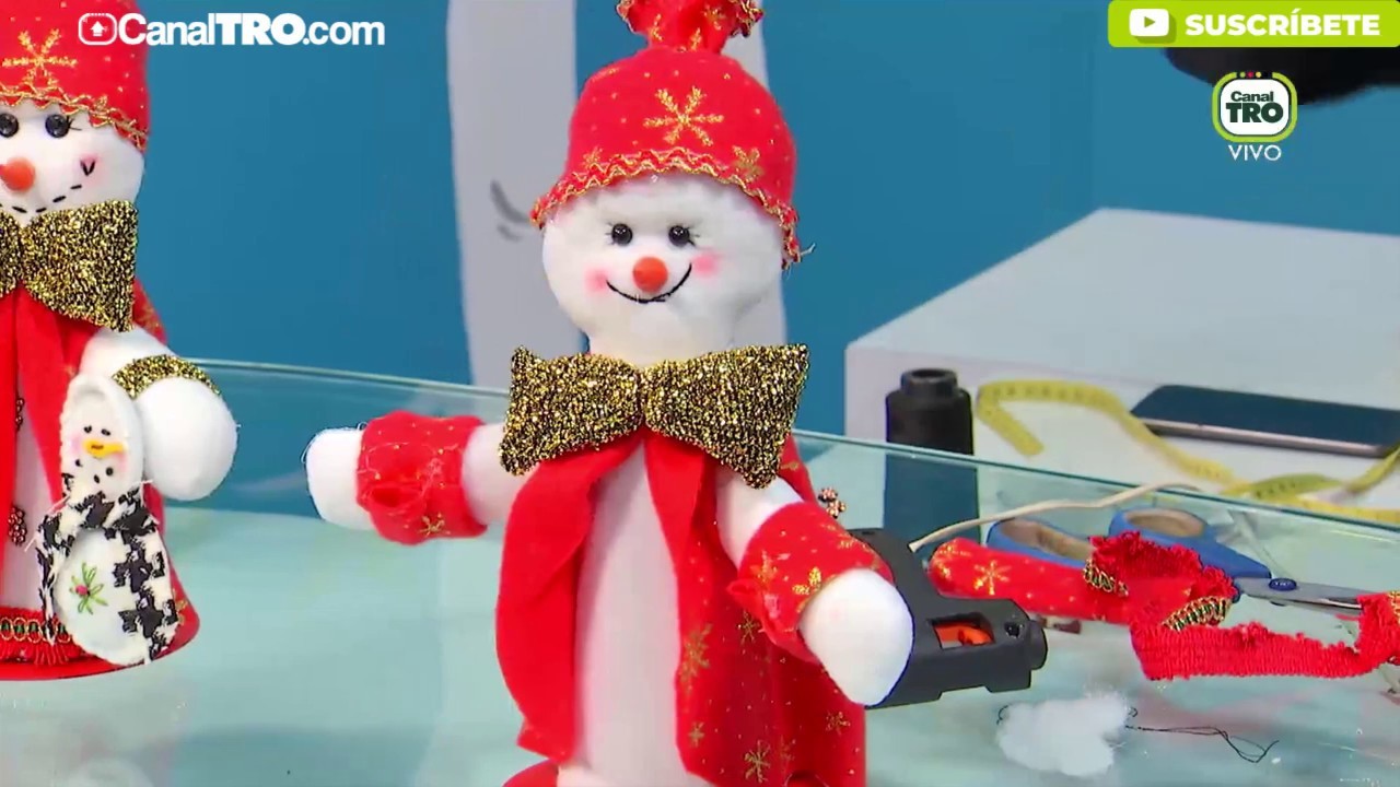 Muñeco de nieve navideño - Hecho con Estilo