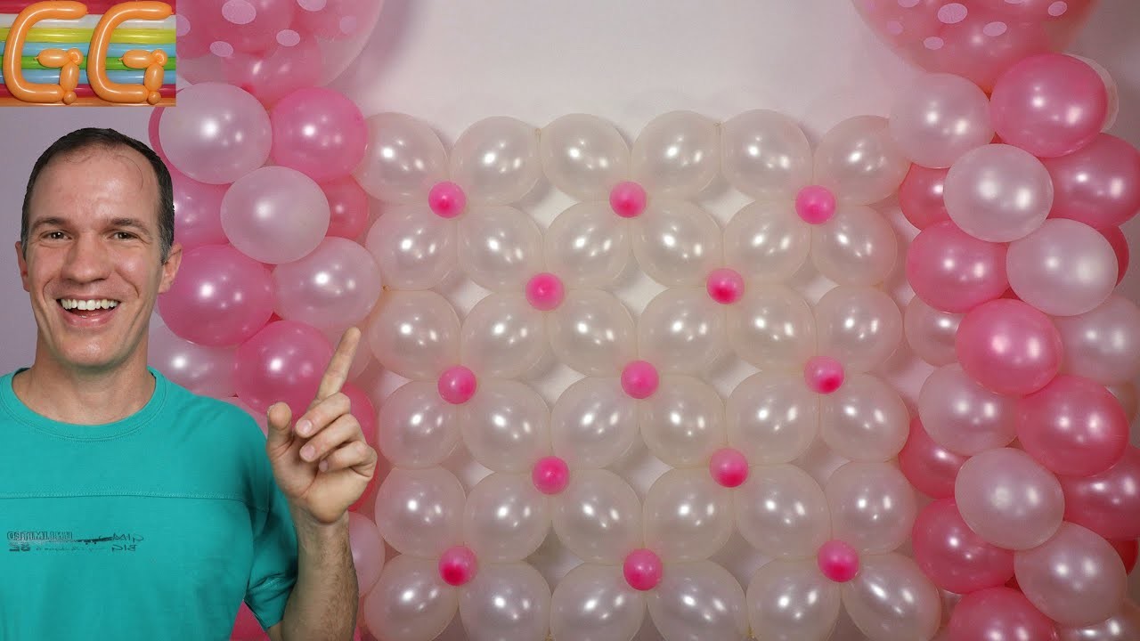 PARED DE GLOBOS - como hacer una pared de globos - decoracion con globos - GUSTAVO GG