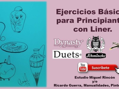 #Pinceladas. #Pintura. #Ejercicios Básicos para #Principiantes con Miguel Rincón #onestroke #ideas