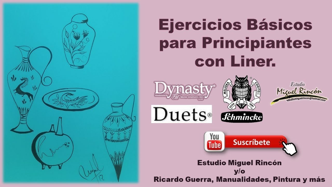 #Pinceladas. #Pintura. #Ejercicios Básicos para #Principiantes con Miguel Rincón #onestroke #ideas