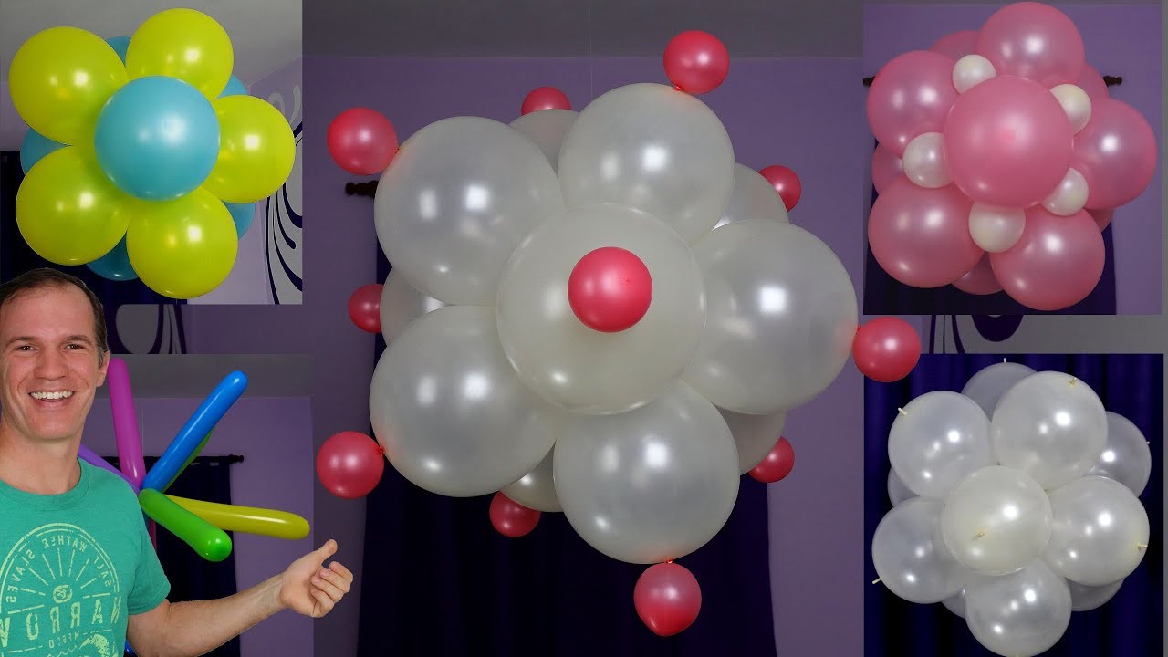 Topiarios colgantes - decoracion con globos - decoraciones para cumpleaños -gustavo gg