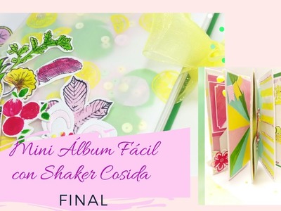 TUTORIAL #miniálbum SIN LOMO para PRINCIPIANTES con #SHAKER COSIDA -Decoración????Katiushka Scrapbook