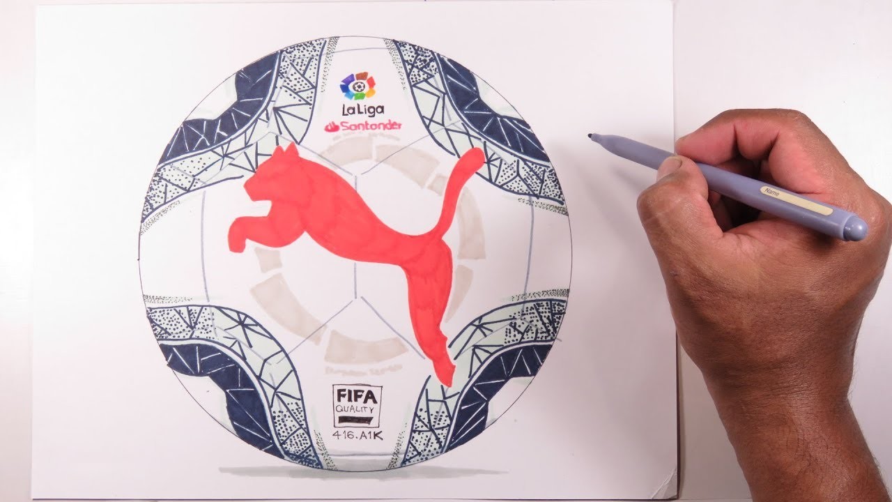 Aprende a dibujar el Balón Oficial de La Liga Español 2019-2020