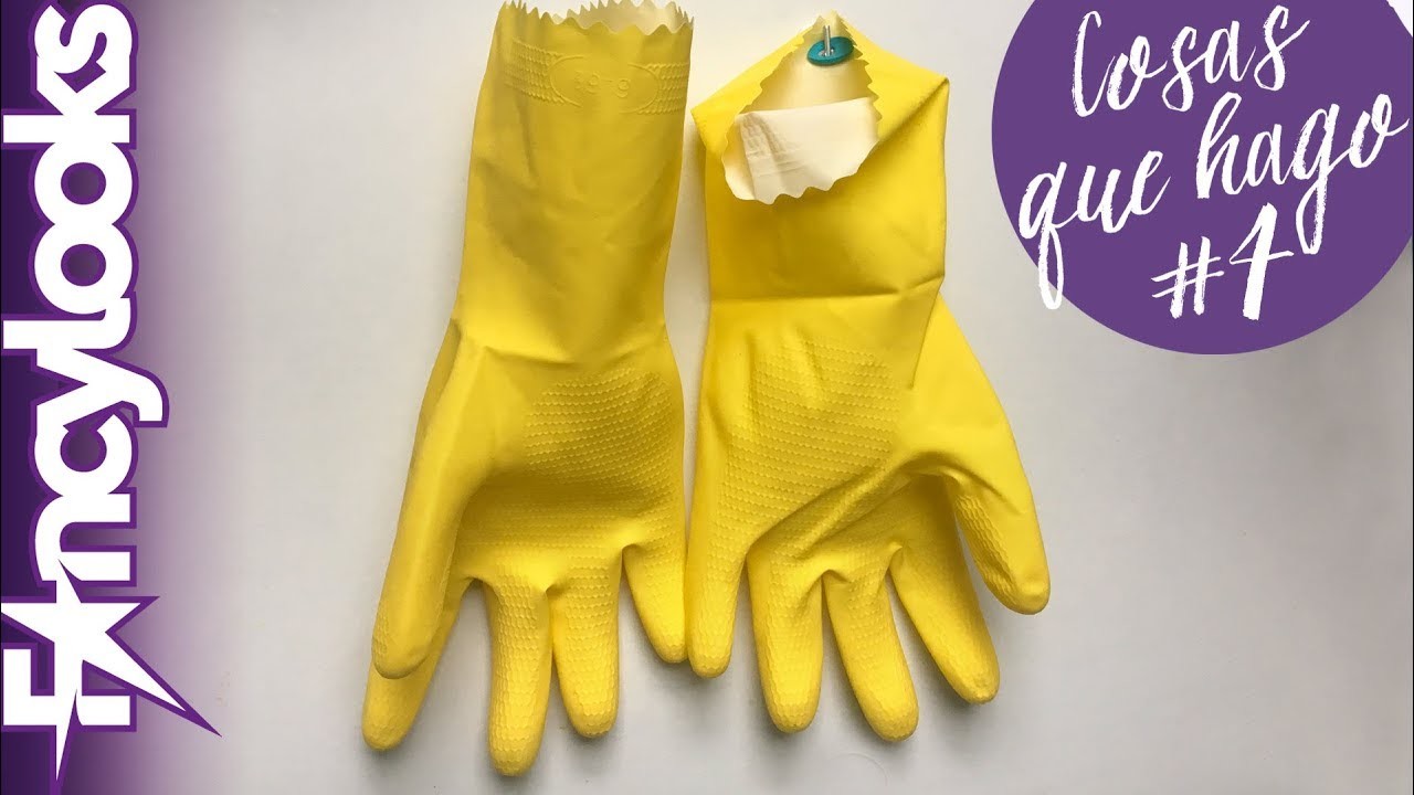 Cómo colgar guantes de fregar para que no huelan mal (Cosas que hago #4)
