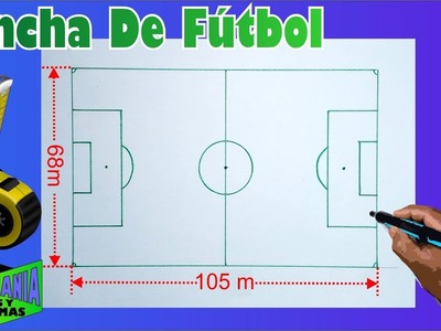 Cómo dibujar una cancha de Fútbol a escala 1:50 en Tamaño carta