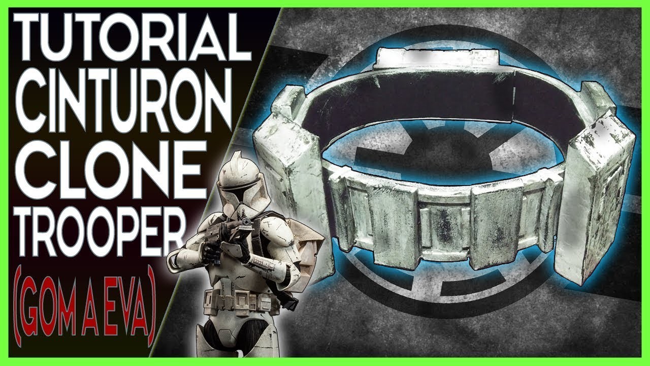Como Hacer el Cinturón de utilidades para armadura de Clone Trooper con goma EVA - Star Wars Cosplay