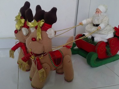 Como hacer el reno del trineo de papa Noel parte 1.How to make the reindeer from Santa's sleigh