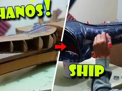 Como hacer la NAVE de THANOS  | tutorial nave de Thanos avengers Ship con cartón