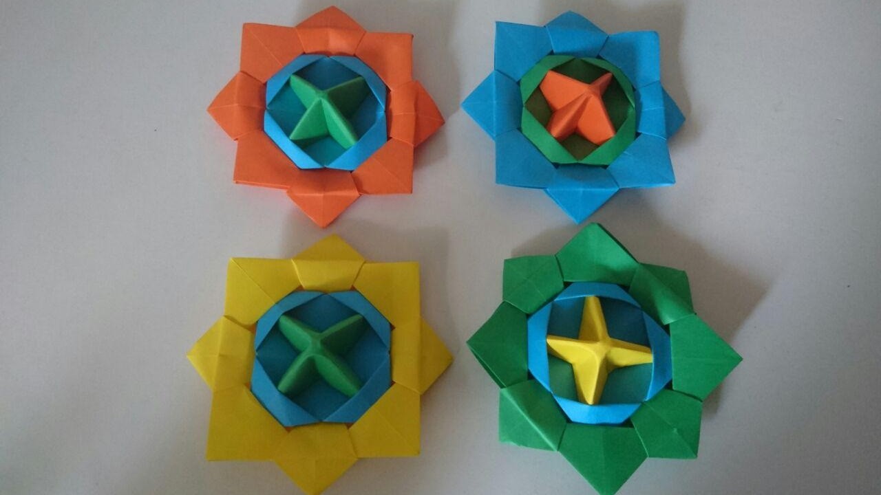 Como hacer una peonza de papel || Origami Muy Facil