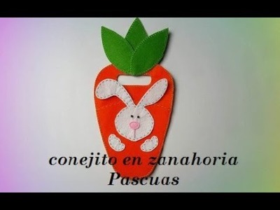 DIY como hacer conejito en zanahoria regalo de pascua | #easter #passen