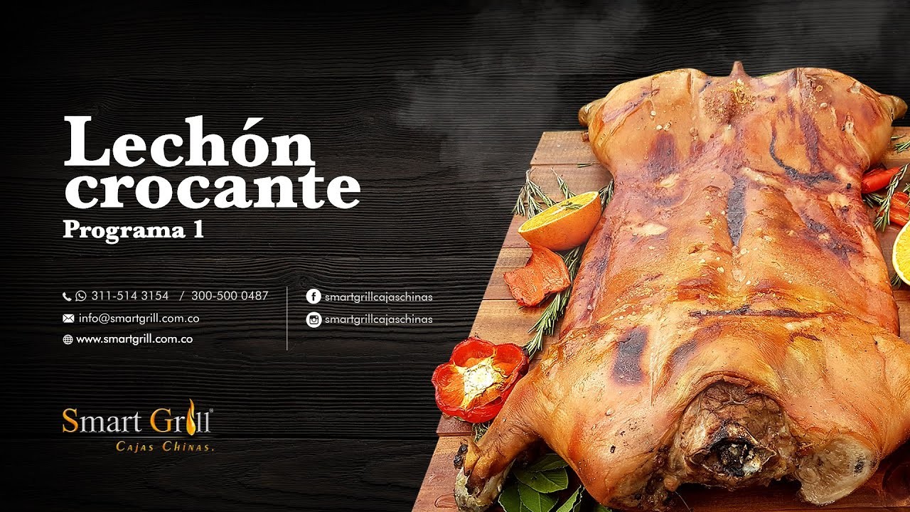 Lechón Crocante - Primer programa de cocina en la caja china Smart Grill Colombia