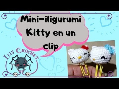 Mini-iligurumi Kitty en un clip