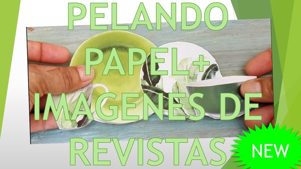 PELANDO PAPEL+IMAGENES DE REVISTAS DIY