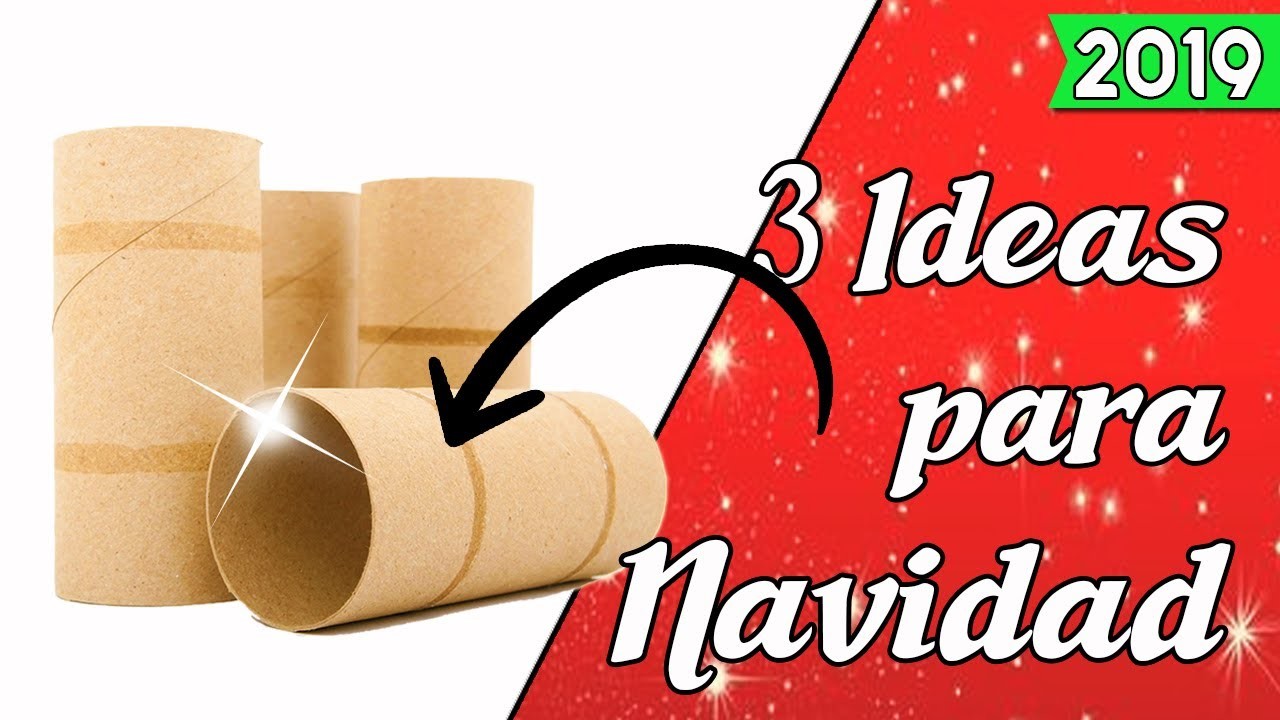 3 Adornos Navideños con Tubos de Cartón || Manualidades Recicladas || Ecobrisa