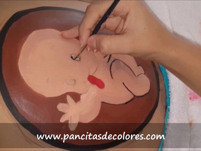 Bebé moviendose en la panza   - Belly Painting by Pancitas de Colores