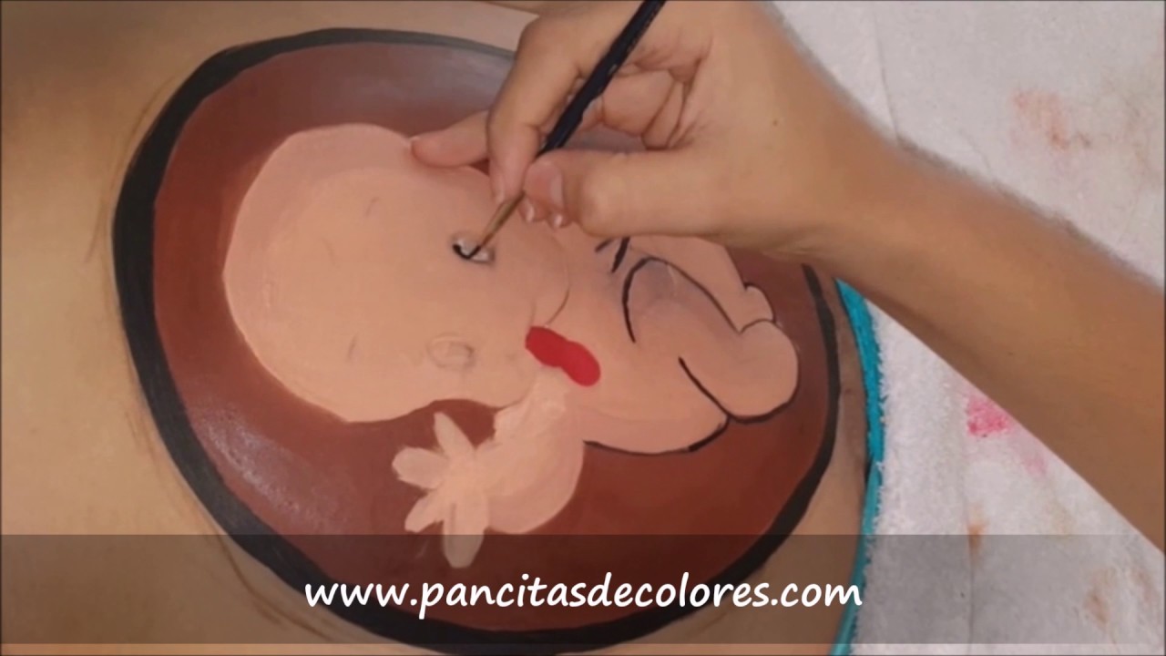 Bebé moviendose en la panza   - Belly Painting by Pancitas de Colores