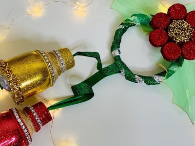 Campanas Navideñas con Botellas plásticas  ????.christmas decoration from plastic bottles ♻️