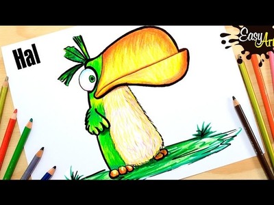 Cómo dibujar a Hal( ANGRY BIRDS 2016) how to draw Hal (ANGRY BIRDS 2016)PARTE 2