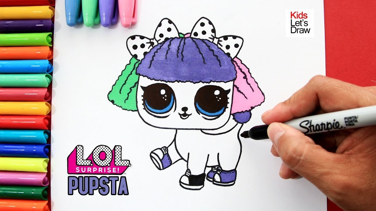 Cómo dibujar a PUPSTA (Mascotas LOL Surprise Serie 3)