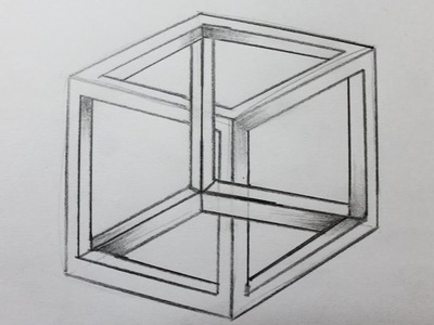 Como dibujar el cubo imposible
