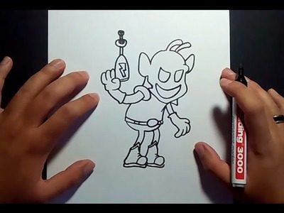 Como dibujar un alien paso a paso | How to draw an alien