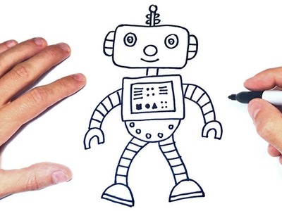 Cómo dibujar un Robot Paso a Paso | Dibujo de Robot