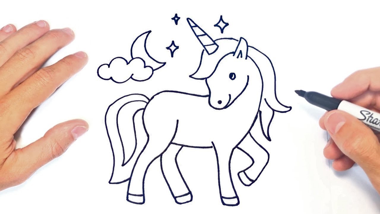 Cómo dibujar un Unicornio Paso a Paso | Dibujo de Unicornio