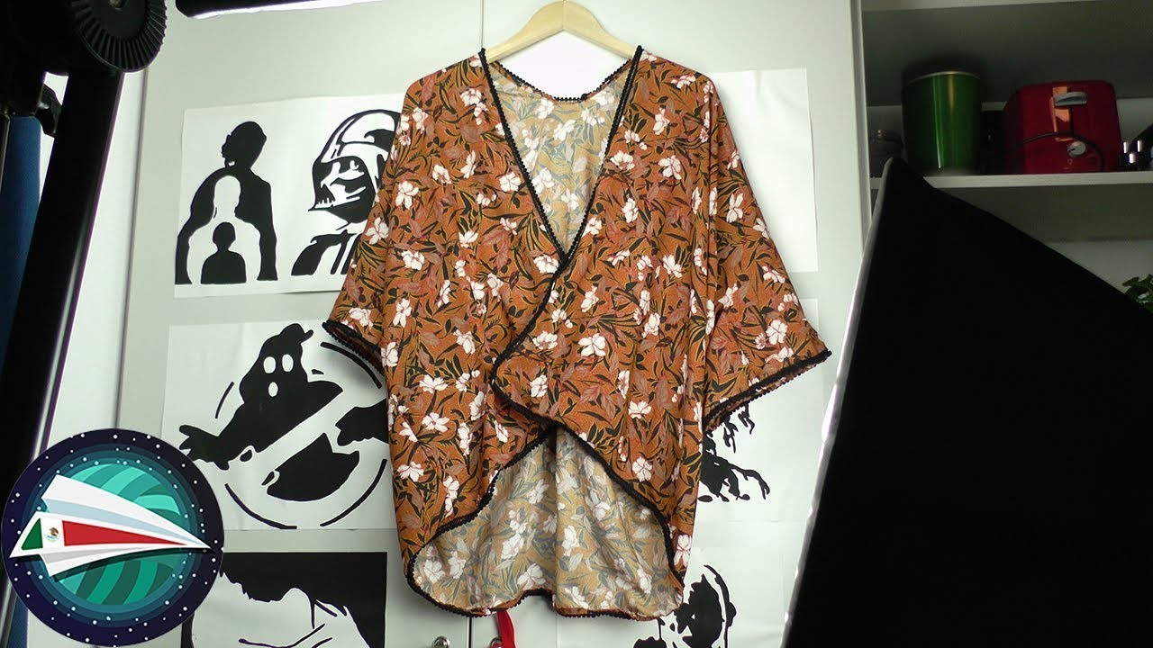 COSER ropa | Aprende a coser un Kimono en 5 minutos | Sin molde |Ropa elegante o casual