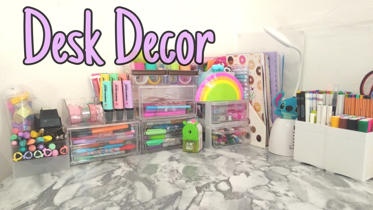 Desk Decor & Organization 
»decoración y organización  de mi escritorio« ♥️.PKL
